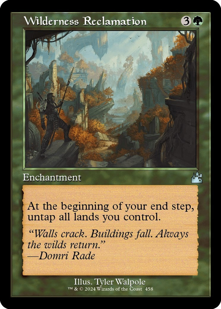 Image for Wilderness Reclamation (Retro Frame) (Ravnica Remastered) (458) - Magic: The Gathering