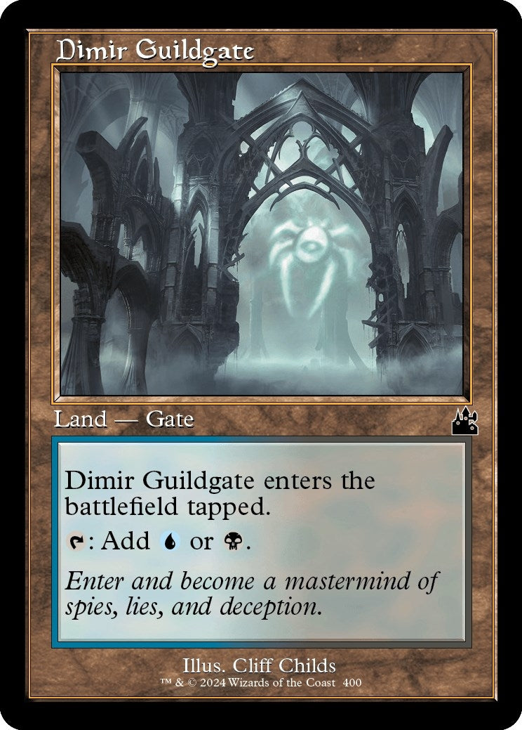 Image for Dimir Guildgate (Retro Frame) (Ravnica Remastered) (400) - Magic: The Gathering