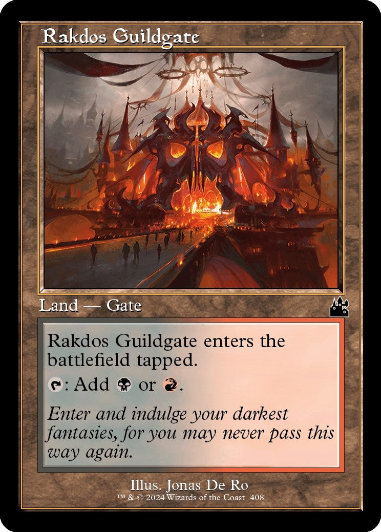 Image for Rakdos Guildgate (Retro Frame) (Ravnica Remastered) (408) - Magic: The Gathering