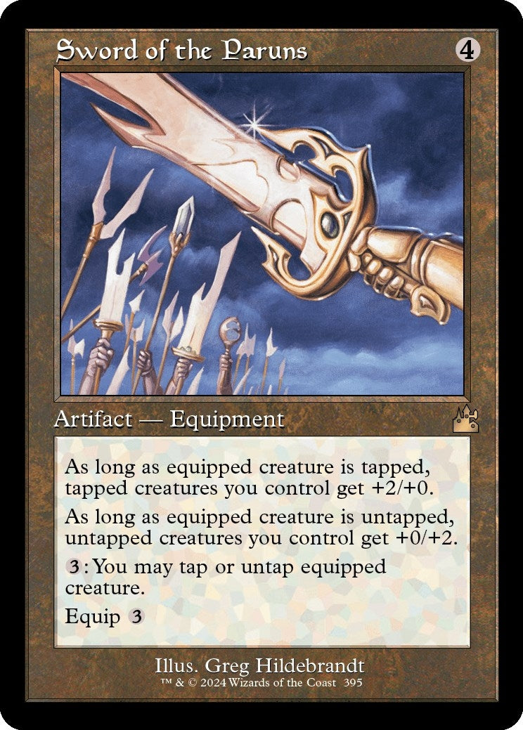 Image for Sword of the Paruns (Retro Frame) (Ravnica Remastered) (395) - Magic: The Gathering