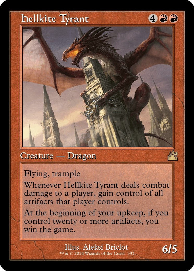 Image for Hellkite Tyrant (Retro Frame) (Ravnica Remastered) (333) - Magic: The Gathering