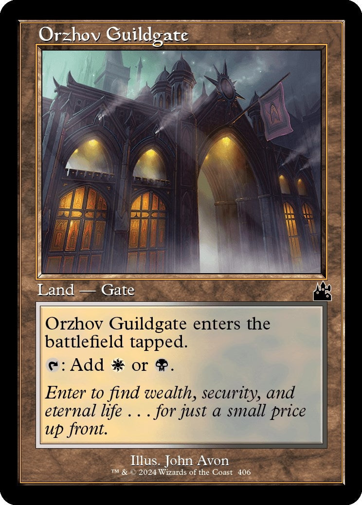 Image for Orzhov Guildgate (Retro Frame) (Ravnica Remastered) (406) - Magic: The Gathering