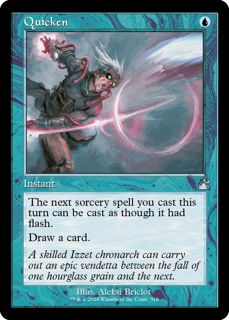 Image for Quicken (Retro Frame) (Ravnica Remastered) (318) - Magic: The Gathering