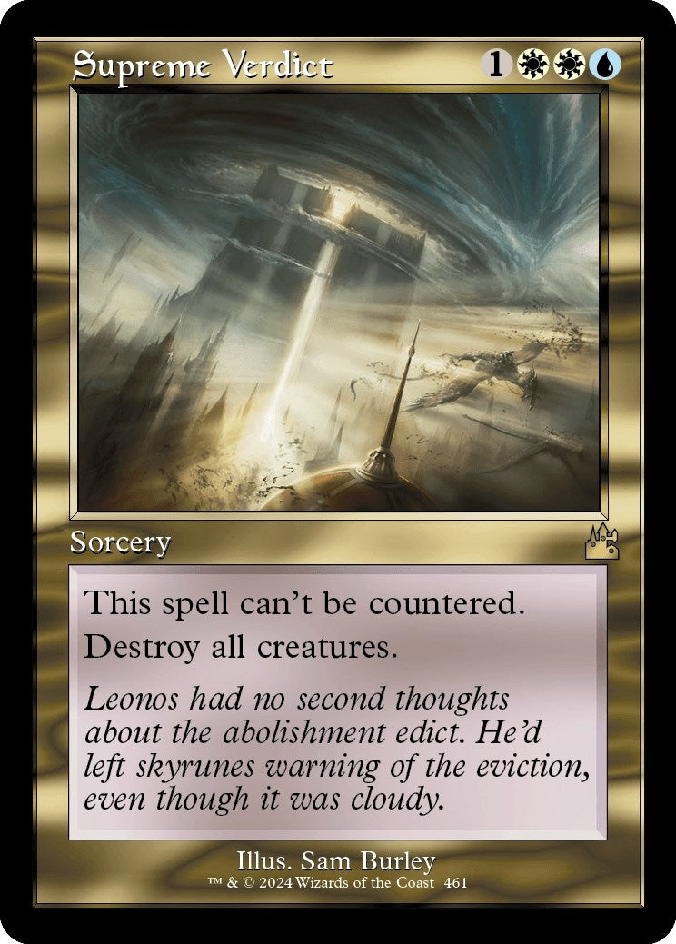 Image for Supreme Verdict (Retro Frame) (Ravnica Remastered) (461) - Magic: The Gathering
