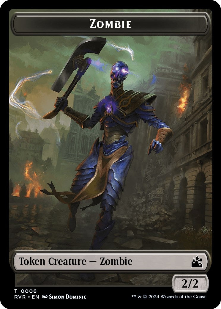 Image for Zombie Token (Ravnica Remastered) (6) - Magic: The Gathering