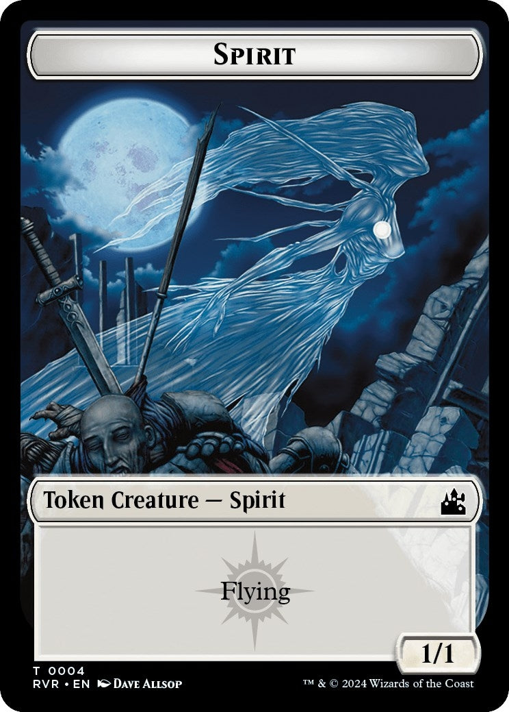 Image for Spirit Token (0004) (Ravnica Remastered) (4) - Magic: The Gathering