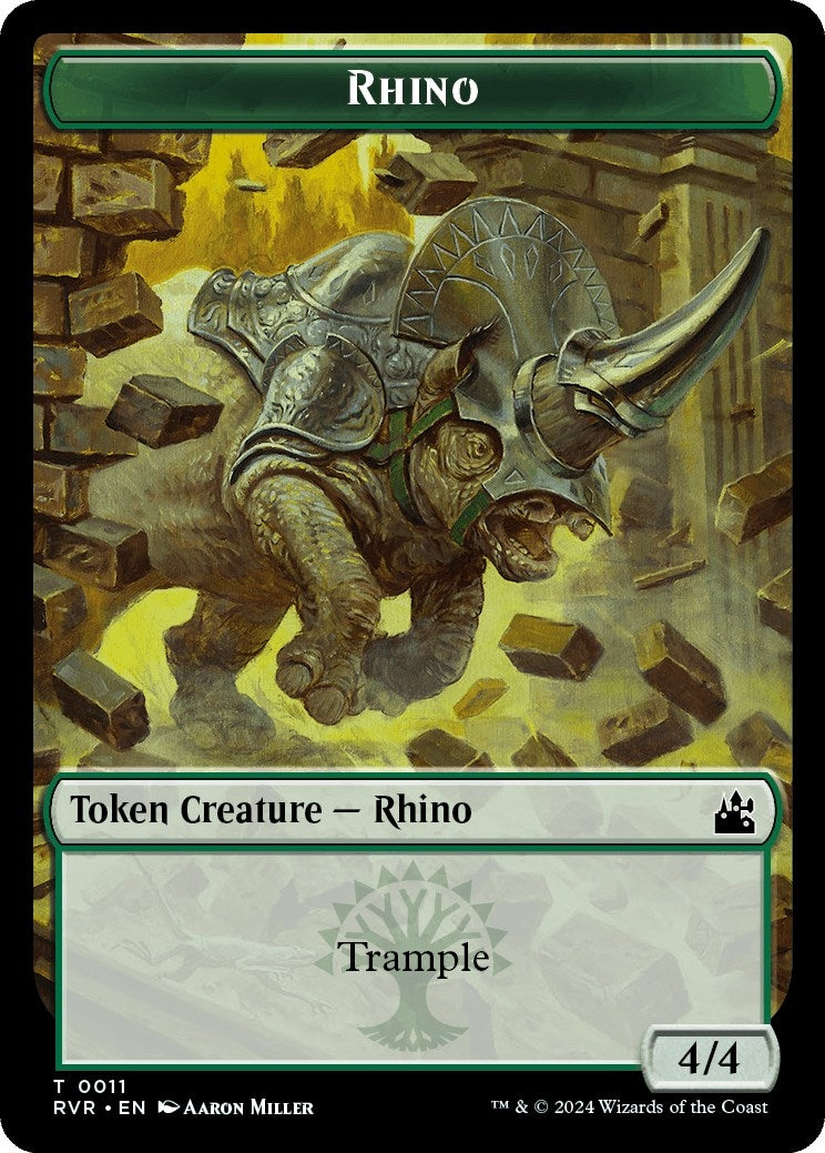 Image for Rhino Token (Ravnica Remastered) (11) - Magic: The Gathering
