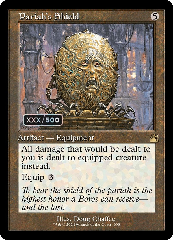 Image for Pariah's Shield (Retro Frame) (Serial Numbered) (Ravnica Remastered) (393) - Magic: The Gathering