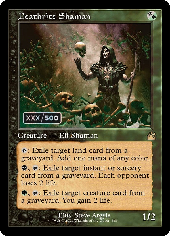 Image for Deathrite Shaman (Retro Frame) (Serial Numbered) (Ravnica Remastered) (363) - Magic: The Gathering
