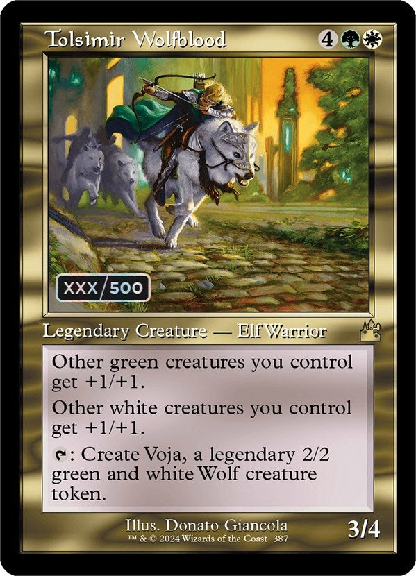 Image for Tolsimir Wolfblood (Retro Frame) (Serial Numbered) (Ravnica Remastered) (387) - Magic: The Gathering