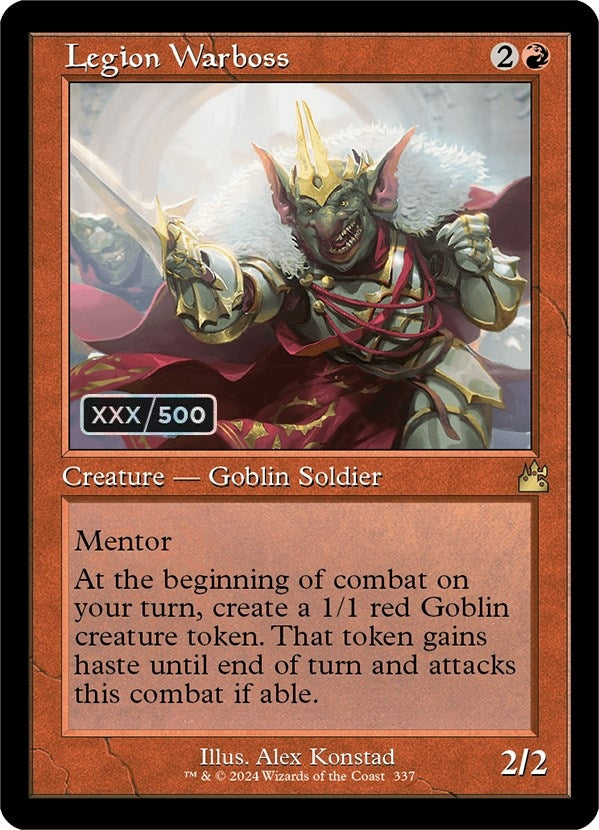 Image for Legion Warboss (Retro Frame) (Serial Numbered) (Ravnica Remastered) (337) - Magic: The Gathering