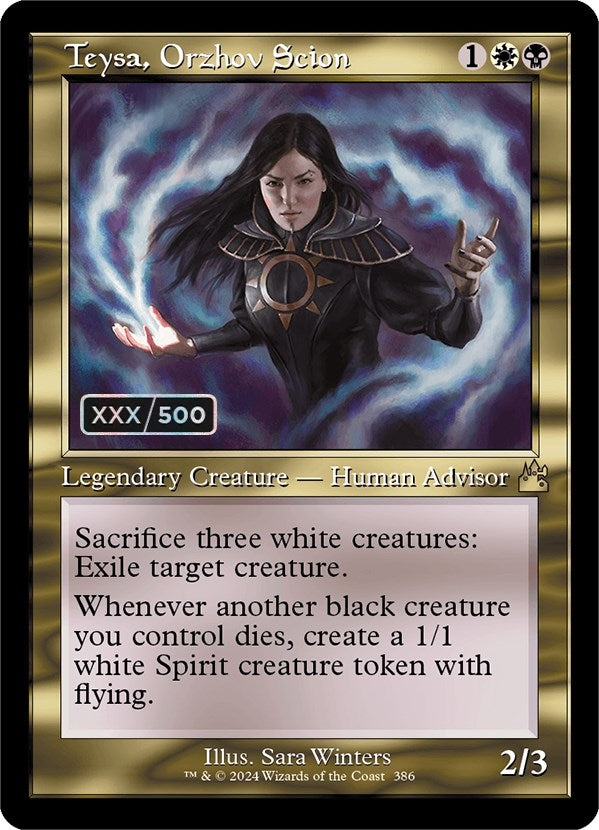 Image for Teysa, Orzhov Scion (Retro Frame) (Serial Numbered) (Ravnica Remastered) (386) - Magic: The Gathering