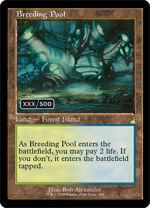 Image for Breeding Pool (Retro Frame) (Serial Numbered) (Ravnica Remastered) (399) - Magic: The Gathering