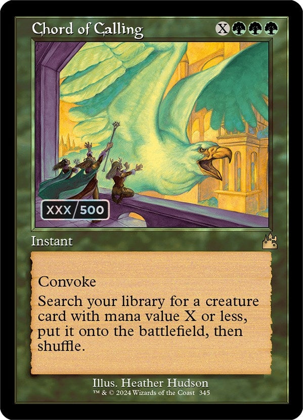 Image for Chord of Calling (Retro Frame) (Serial Numbered) (Ravnica Remastered) (345) - Magic: The Gathering