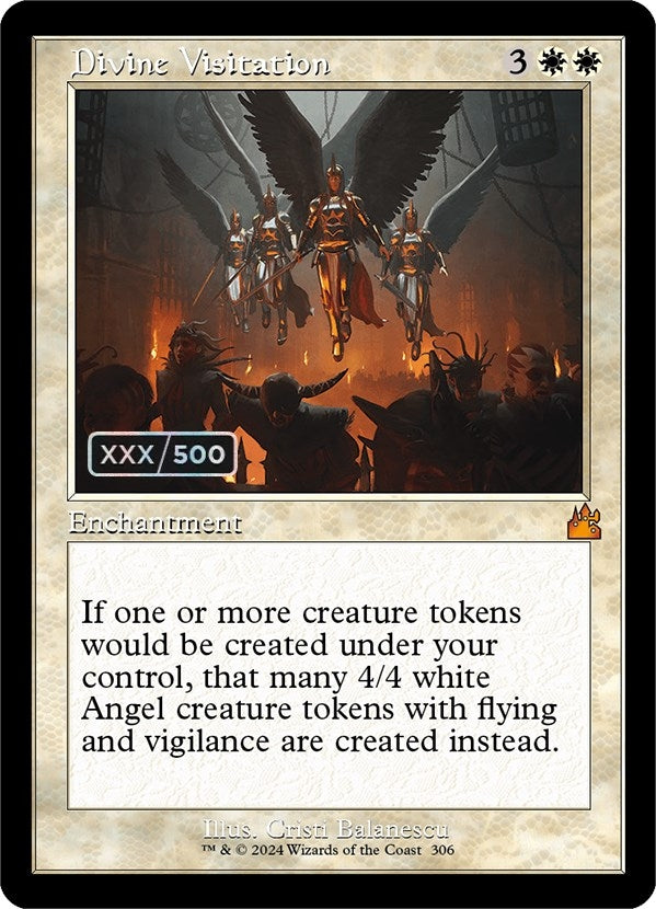 Image for Divine Visitation (Retro Frame) (Serial Numbered) (Ravnica Remastered) (306) - Magic: The Gathering