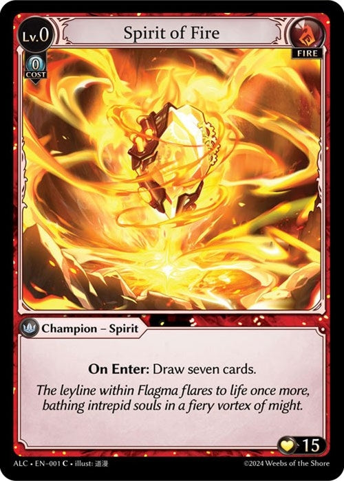 Image for Spirit of Fire (Alchemical Revolution) (001) - Grand Archive TCG