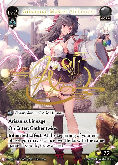 Image for Arisanna, Master Alchemist (CSR) (005B) (ALC1E) (Alchemical Revolution) (005B) - Grand Archive TCG