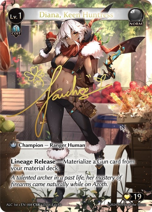 Image for Diana, Keen Huntress (CSR) (ALC1E) (Alchemical Revolution) (008) - Grand Archive TCG
