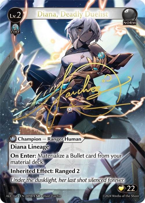 Image for Diana, Deadly Duelist (CSR) (009B) (ALC1E) (Alchemical Revolution) (009B) - Grand Archive TCG