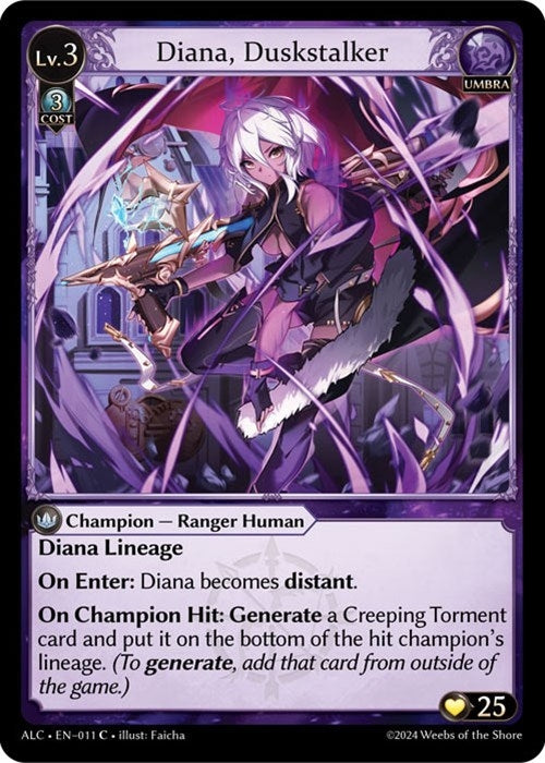 Image for Diana, Duskstalker (Alchemical Revolution) (011) - Grand Archive TCG
