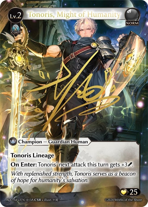 Image for Tonoris, Might of Humanity (CSR) (013A) (ALC1E) (Alchemical Revolution) (013A) - Grand Archive TCG