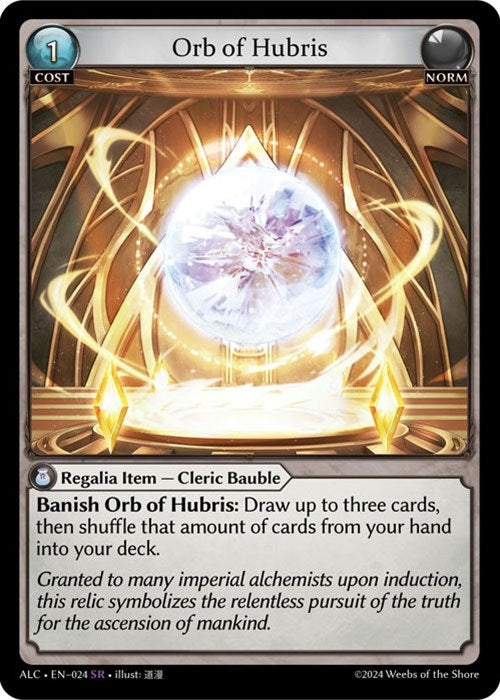 Image for Orb of Hubris (Alchemical Revolution) (024) - Grand Archive TCG