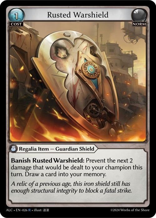 Image for Rusted Warshield (Alchemical Revolution) (026) - Grand Archive TCG