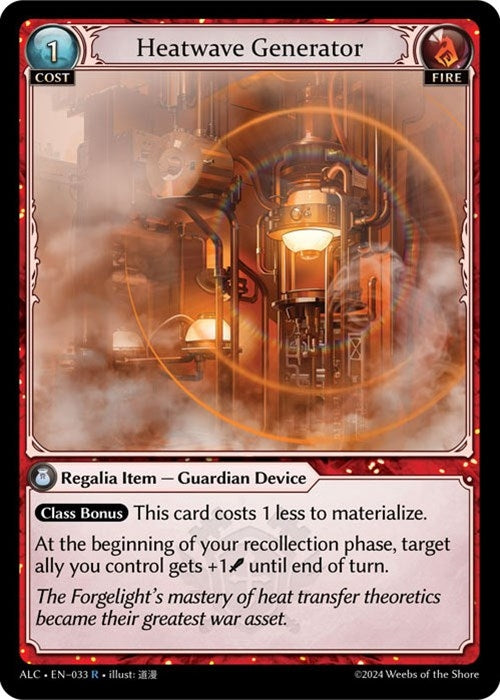 Image for Heatwave Generator (Alchemical Revolution) (033) - Grand Archive TCG