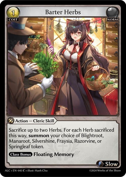 Image for Barter Herbs (Alchemical Revolution) (045) - Grand Archive TCG