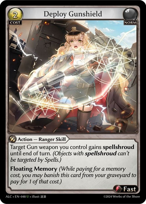 Image for Deploy Gunshield (Alchemical Revolution) (048) - Grand Archive TCG