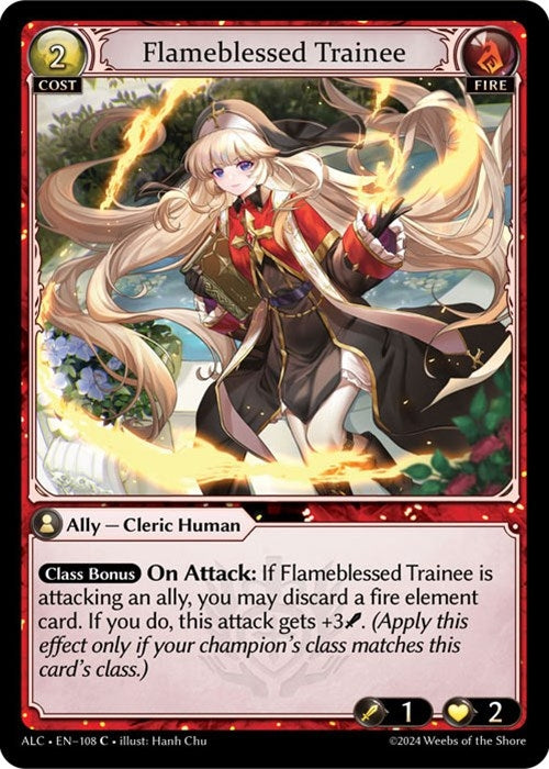 Image for Flameblessed Trainee (Alchemical Revolution) (108) - Grand Archive TCG