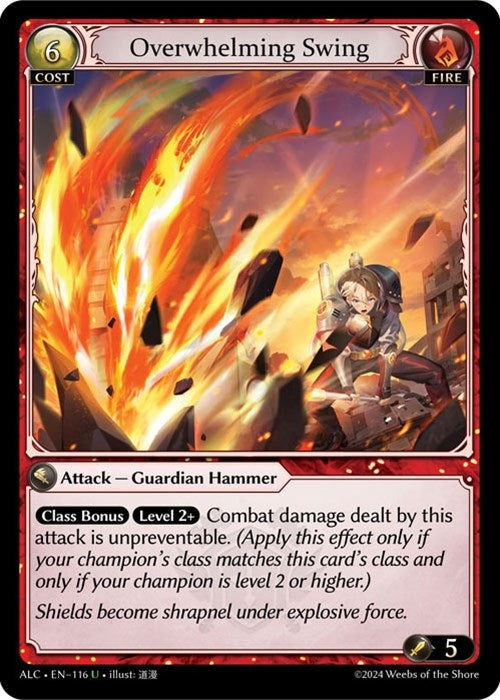 Image for Overwhelming Swing (Alchemical Revolution) (116) - Grand Archive TCG