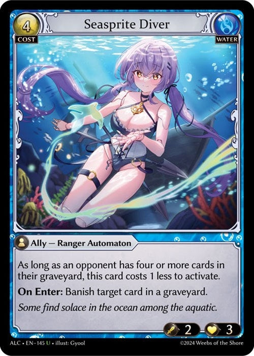 Image for Seasprite Diver (Alchemical Revolution) (145) - Grand Archive TCG