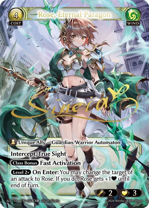 Image for Rose, Eternal Paragon (CSR) (ALC1E) (Alchemical Revolution) (166) - Grand Archive TCG