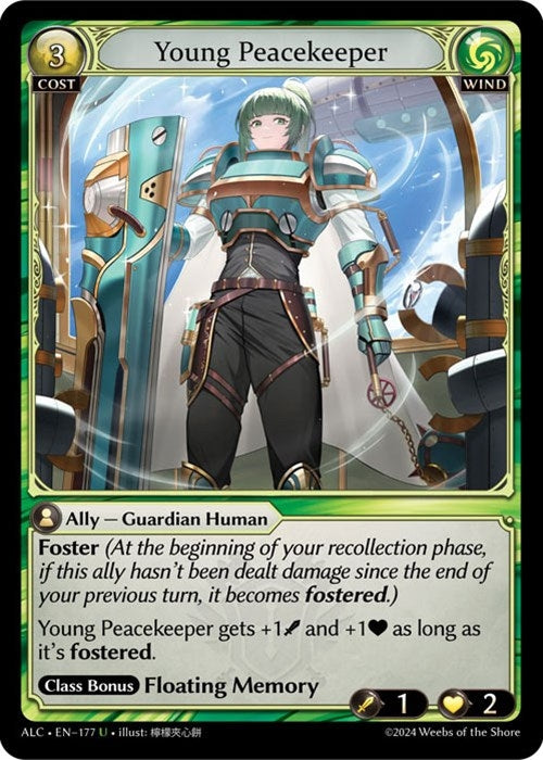 Image for Young Peacekeeper (Alchemical Revolution) (177) - Grand Archive TCG
