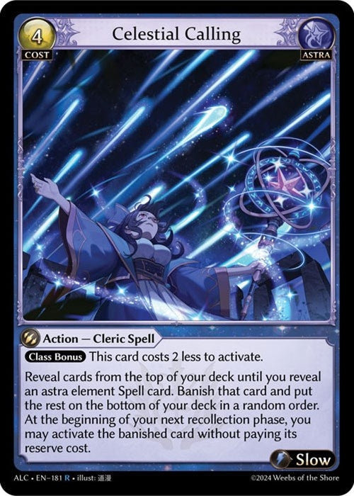 Image for Celestial Calling (Alchemical Revolution) (181) - Grand Archive TCG