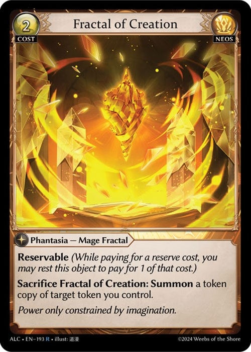 Image for Fractal of Creation (Alchemical Revolution) (193) - Grand Archive TCG