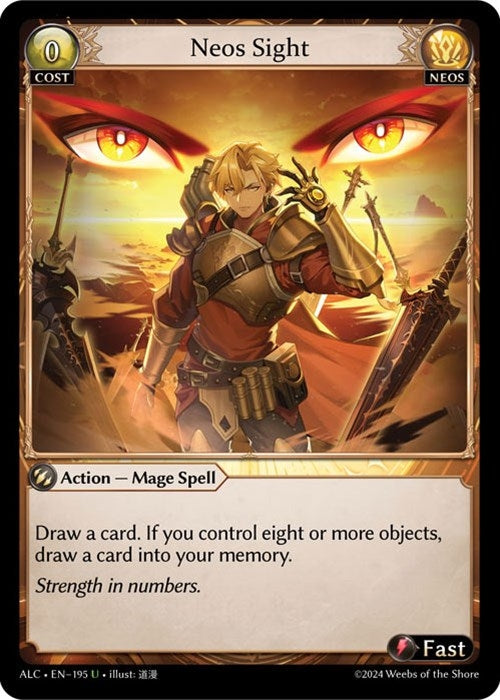 Image for Neos Sight (Alchemical Revolution) (195) - Grand Archive TCG
