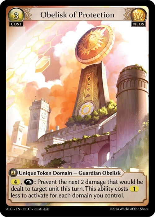 Image for Obelisk of Protection (Alchemical Revolution) (198) - Grand Archive TCG