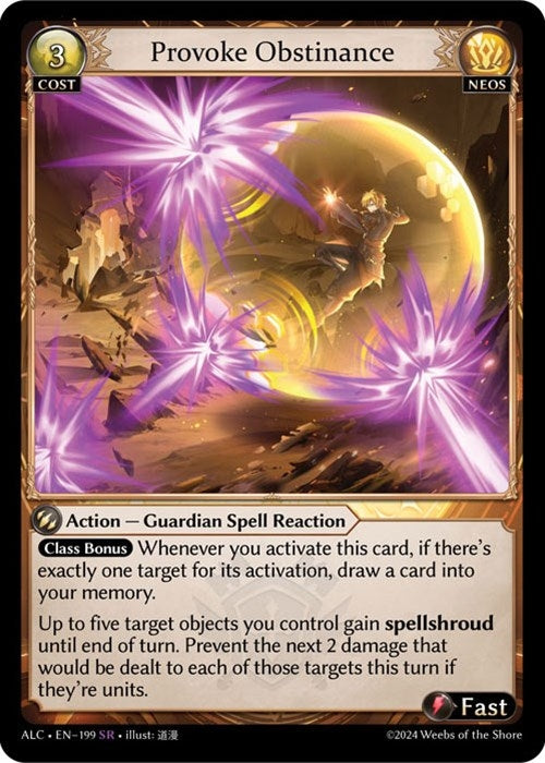 Image for Provoke Obstinance (Alchemical Revolution) (199) - Grand Archive TCG