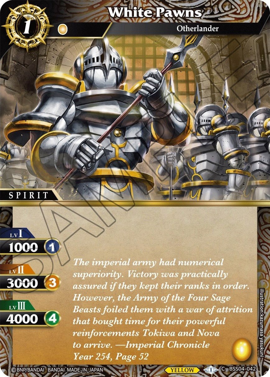 Image for White Pawns (Savior of Chaos) (BSS04-042) - Battle Spirits Saga