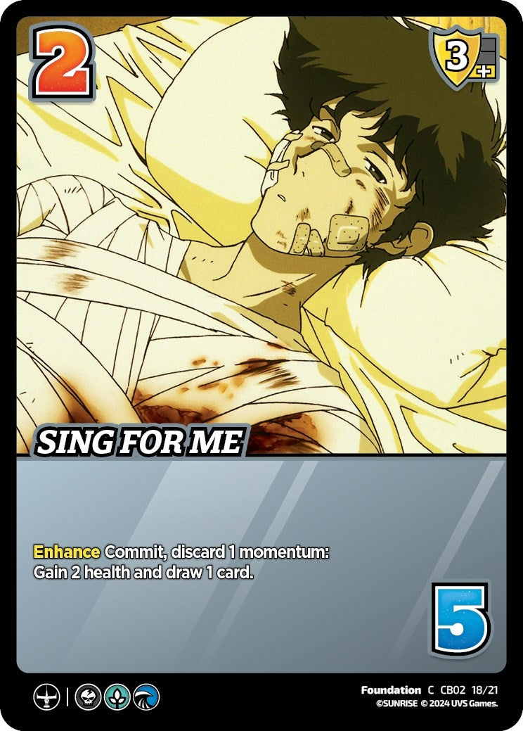 Image for Sing For Me (Challenger Series: Cowboy Bebop and Trigun Stampede) (CB02 18/21) - UniVersus