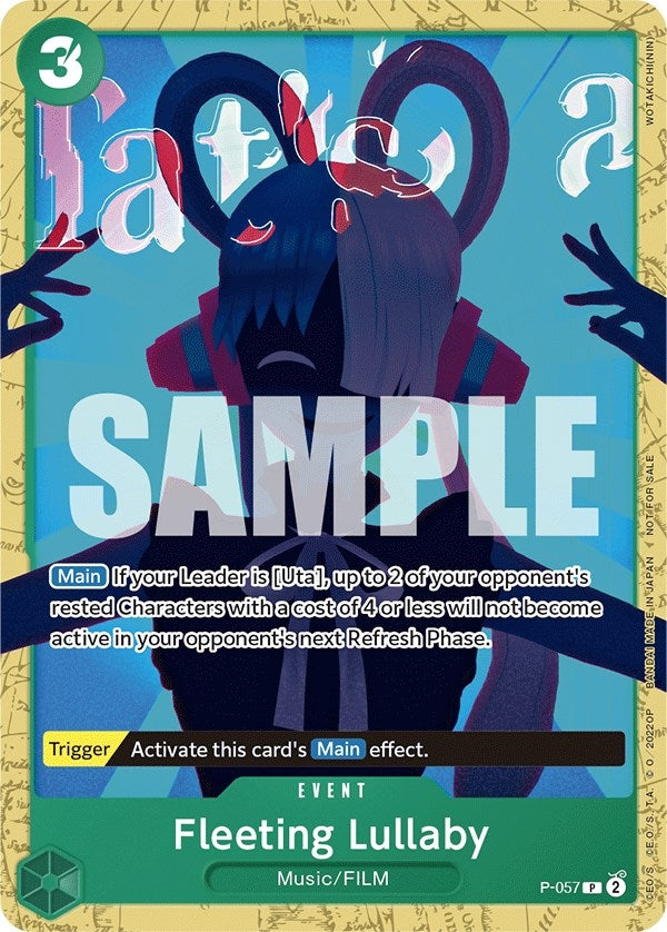 Image for Fleeting Lullaby (Starter Deck 11: Uta Deck Battle) (One Piece Promotion Cards) (P-057) - One Piece Card Game
