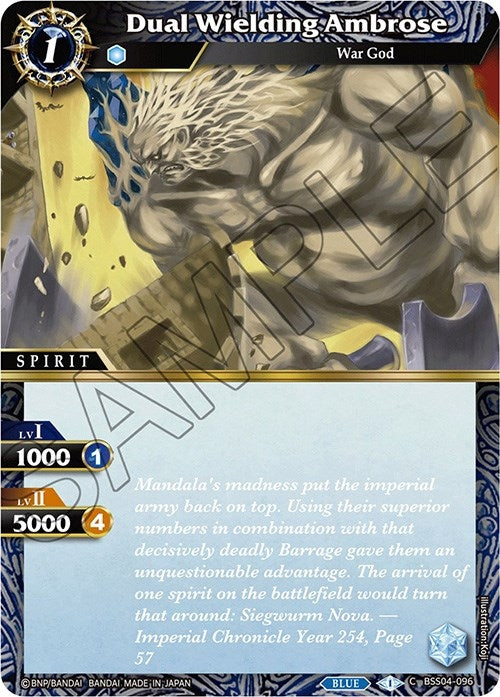 Image for Dual Wielding Ambrose (Savior of Chaos) (BSS04-096) - Battle Spirits Saga