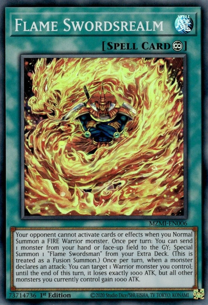 Image for Flame Swordsrealm (Maze of Millennia) (MZMI-EN006) - YuGiOh