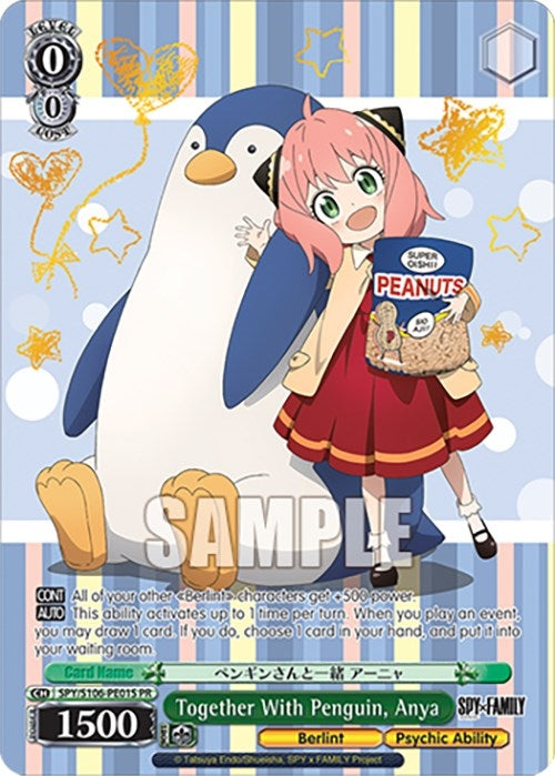 Image for Together With Penguin, Anya (Foil) (SPY x FAMILY) (10601) - Weiss Schwarz
