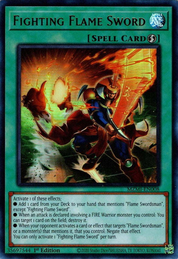 Image for Fighting Flame Sword (Maze of Millennia) (MZMI-EN008) - YuGiOh