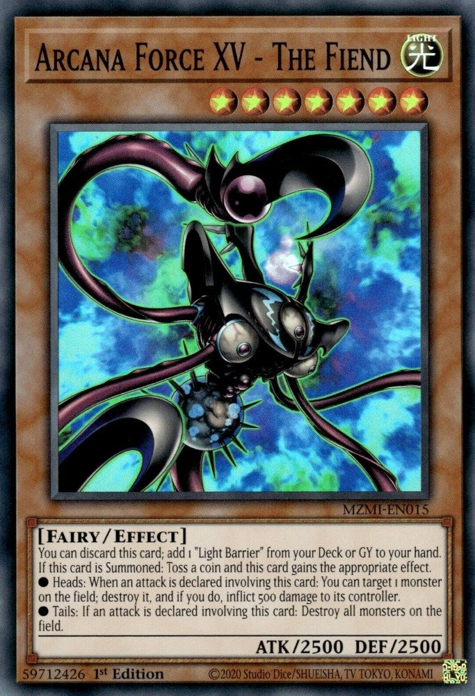 Image for Arcana Force XV - The Fiend (Maze of Millennia) (MZMI-EN015) - YuGiOh