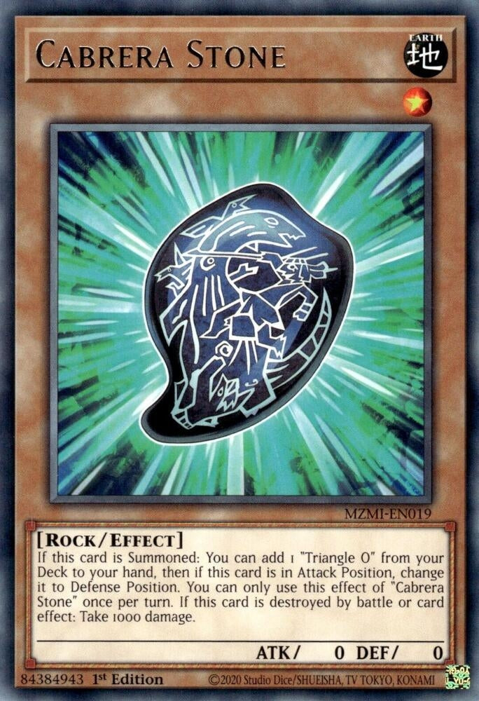 Image for Cabrera Stone (Maze of Millennia) (MZMI-EN019) - YuGiOh