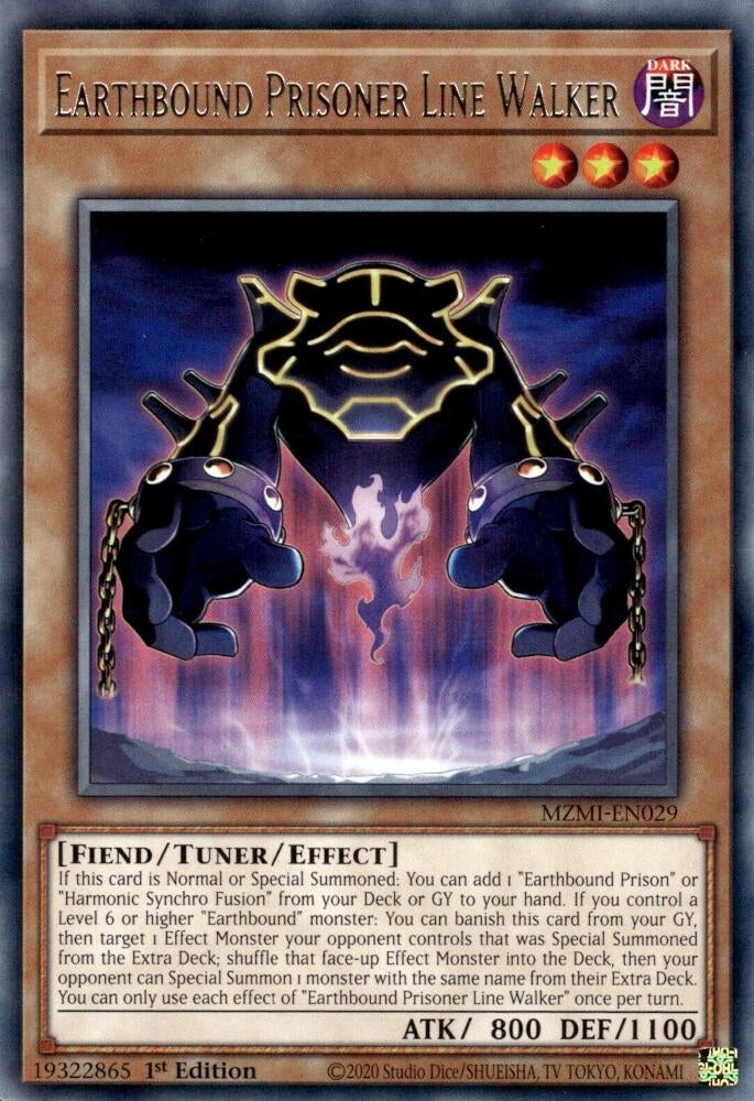 Image for Earthbound Prisoner Line Walker (Maze of Millennia) (MZMI-EN029) - YuGiOh
